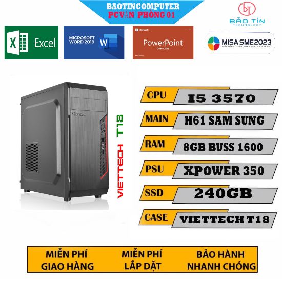 PC Văn Phòng Core I5 3570 RAM 8GB SSD 240GB