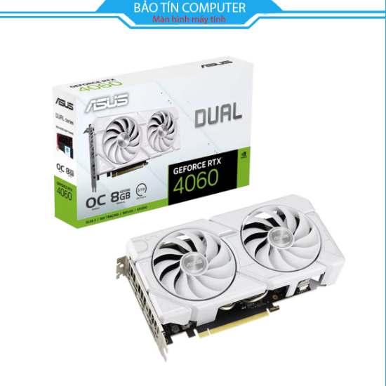 VGA ASUS Dual RTX 4060 EVO White OC Edition 8GB GDDR6