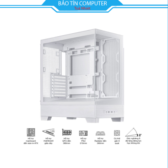 Vỏ case máy tính ASUS A31 TG WHITE 
