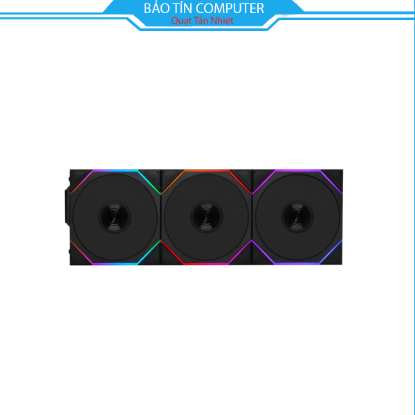 Quạt tản nhiệt máy tính Lian Li TL LCD Reverse Wireless 120-3 Black - 12RTLLCD1W3B