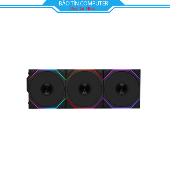 Quạt tản nhiệt máy tính Lian Li TL LCD Reverse Wireless 120-3 Black - 12RTLLCD1W3B