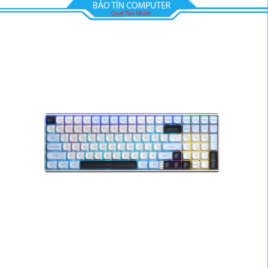 Bàn phím cơ AULA S100 Pro Glacier Blue Brown switch