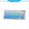 Bàn phím cơ AULA F75 White Blue Gradient Reaper switch