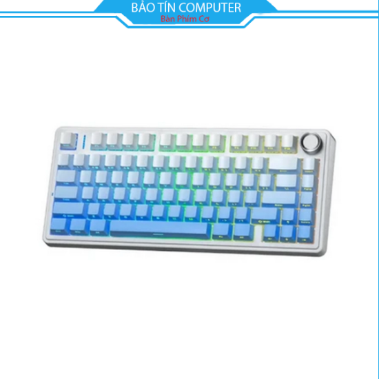 Bàn phím cơ AULA F75 White Blue Gradient Reaper switch