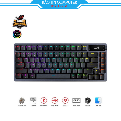 Bàn phím cơ Asus ROG Azoth Wireless NX Snow switch