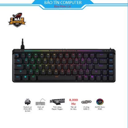 Bàn phím cơ Asus ROG Falchion Ace HFX Rapid Trigger